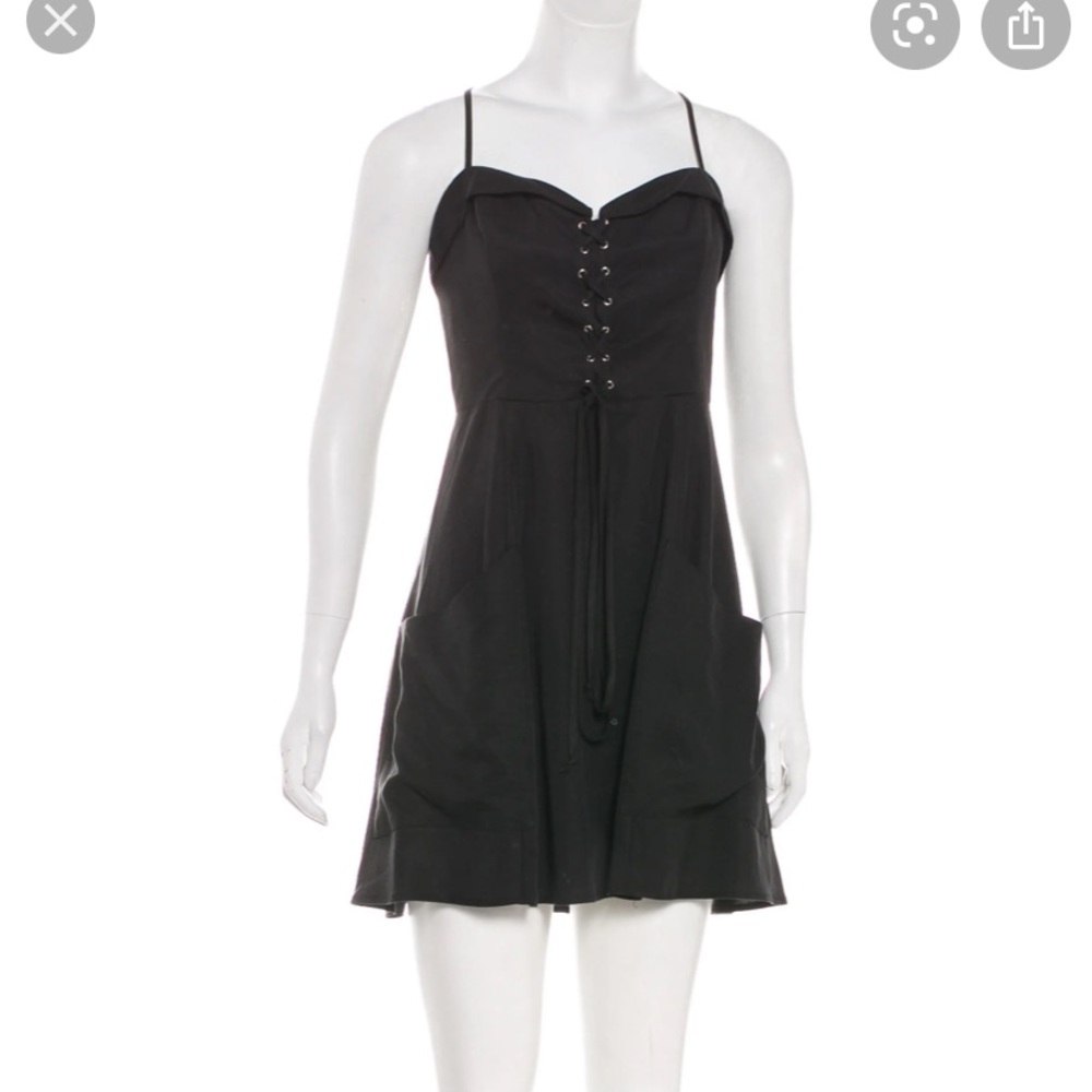 Reformation Lace up Mini Dress